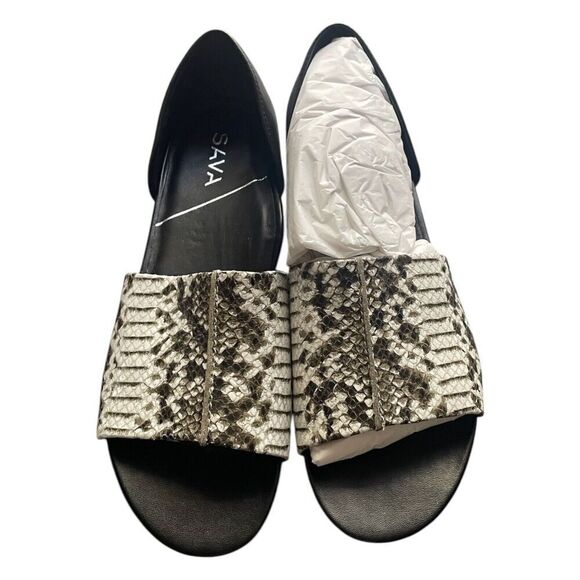 SoftWalk Sava Calera Flat Slip On Black/Grey  Leather Women's Sz US 6.5/EUR 37M - Picture 6 of 8